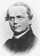 J. G. Mendel v době svého učitelského působení v Brně - fotografie z roku 1862